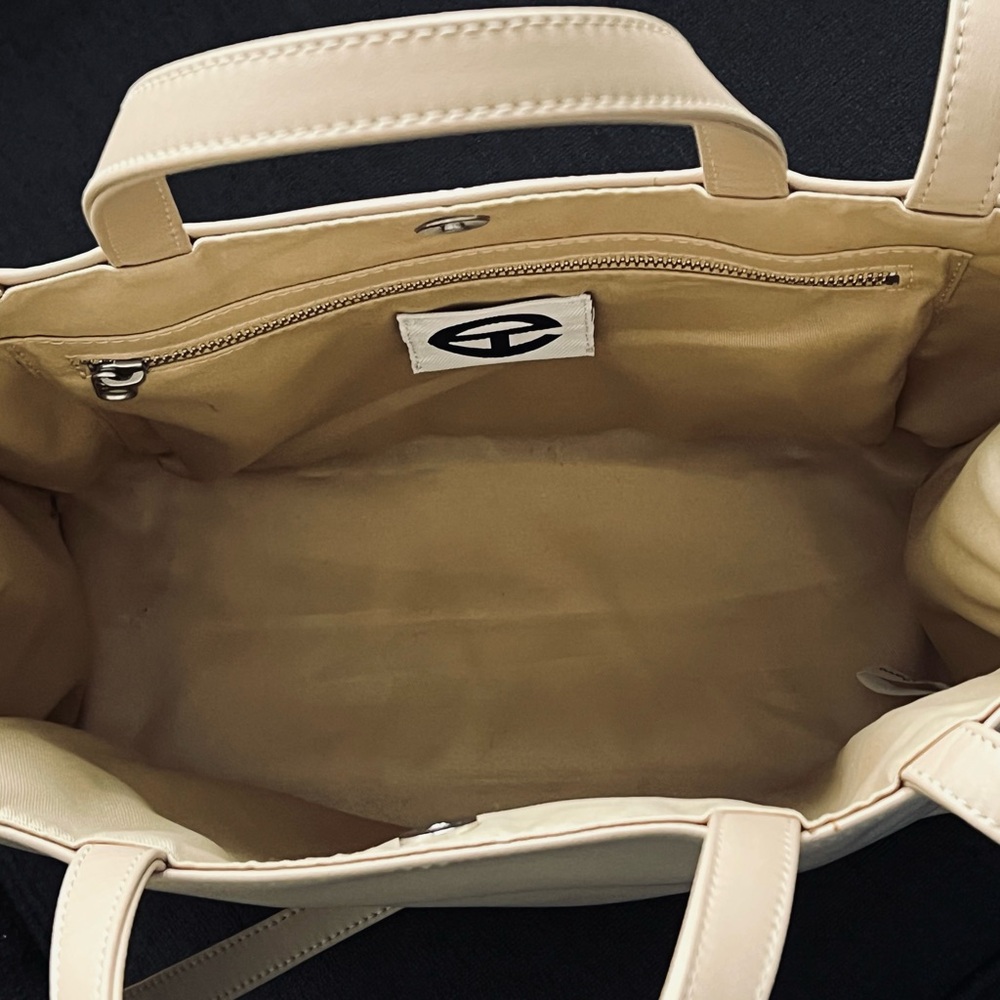 Telfar Cream Medium Tote Bag ~ Nice - Picture 10 of 15